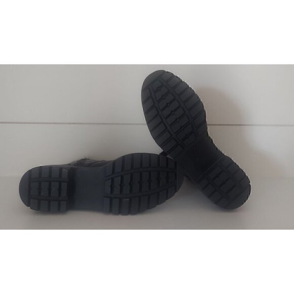 Steve Madden Women's Black Checker Lug Sole Combat Boots/ NWOB, Size 6M - Picture 7 of 9